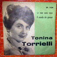 TONINA TORRIELLI LE ROSE SONO ROSSE COVER NO VINYL 45 GIRI - 7" - Toebehoren En Hoezen