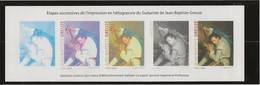 EPREUVE COULEUR SUR PAPIER GOMME HELIOGRAVURE DU TIMBRE N°3835 JEAN-BAPTSTE GREUZE -2005 - Artist Proofs