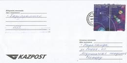 Kazachstan 2000 Karaganda Space-Shuttle, Space Staion „Mir“ Saturn Planet Sputnik Domestic Cover - Asia