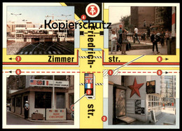 ÄLTERE POSTKARTE BERLIN ZIMMERSTRASSE PETER-FECHTER-GEDENKSTÄTTE GRENZKONTROLLANLAGE BERLINER MAUER THE WALL Postcard AK - Berliner Mauer