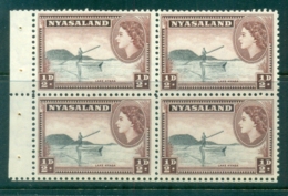 Nyasaland 1953 QEII Pictorials, Booklet Pane, Lake Nyassa MUH - Nyassaland (1907-1953)