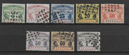 SENEGAL - 1906 - SERIE TAXE  YT 4/11 OBLITERES - ANNULATION GROS POINTS - COTE = 120 EUR. - Gebraucht