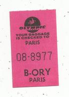 B-ORY , Orly Paris , OLYMPIC AIRWAYS , Baggage - Europa