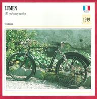 Lumen 150 Cm3 Roue Motrice, Moto De Tourisme, France, 1919, L'idée Lumineuse De La Roue Motorisée - Sport