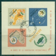 Burundi 1965 ICY Intl. Cooperation Year IMPERF MS CTO - Otros & Sin Clasificación