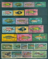 Burundi 1967 Tropical Fish (faults, Hinge Thins) CTO - Other & Unclassified