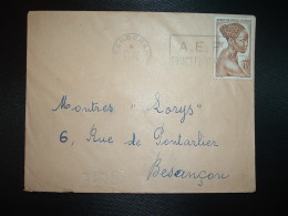 LETTRE TP AEF 15F OBL.MEC.15-1 1956 BERBERATI AEF - Lettres & Documents