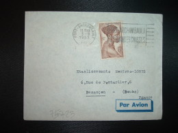 LETTRE TP 15F OBL.MEC.3-9 1953 FORT-ARCHAMBAULT AEF + LES GRANDES CHASSES - Covers & Documents