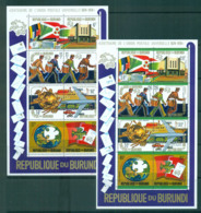 Burundi 1974 UPU Centenary 2x Sheetlets MUH Lot56322 - Sonstige & Ohne Zuordnung