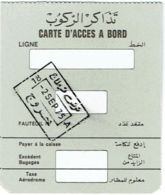 Carte Acces A Bord/Booarding Pass. A Identifier. 2/9/1975 - Boarding Passes