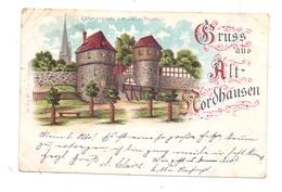 0-5500 NORDHAUSEN, Lithograhie 1898, Gruss Aus Alt-Nordhausen, Eckknick - Nordhausen