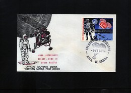 Samoa And Sisifo 1971 Moon Astronauts Interesting Cover - Ozeanien