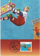 Australia , 1990 , Maxicard , Skateboard , Skateboarding ,  Stationery - Skateboard