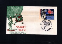 Samoa And Sisifo 1971 Moon Astronauts Interesting Cover - Océanie