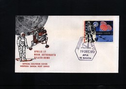 Samoa And Sisifo 1972 Moon Astronauts Interesting Cover - Oceania