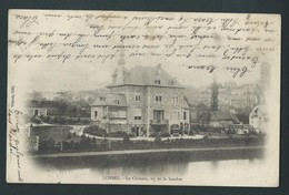 LOBBES.  Le Château Vu De La Sambre. 1903.  2 Scans. - Lobbes