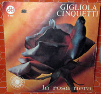 GIGLIOLA CINQUETTI LA ROSA NERA  COVER NO VINYL 45 GIRI - 7" - Toebehoren En Hoezen