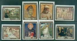 Rwanda 1981 Paintings, Frescoes Of St Benedict MUH - Sonstige & Ohne Zuordnung