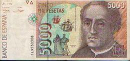 ESPAGNE : 5000 Pesetas (12/10/1992) - [ 4] 1975-…: Juan Carlos I.