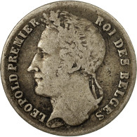 Monnaie, Belgique, Leopold I, 1/4 Franc, 1844, TB+, Argent, KM:8 - 1/4 Franc