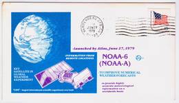 USA 1979  Satellite  NOAA-6 Launched By Atlas Commemoraitve Cover - Nordamerika