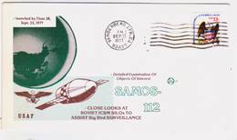 USA 1977  Space Probe  SAMOS-112 Launched By Titan 3B Commemoraitve Cover - Amérique Du Nord