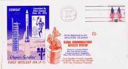USA 1975 Olympic Satellites INTELSAT IVA(F-1) Launched By Atlas Commemoraitve Cover - Noord-Amerika