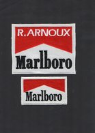 E51 - Sport Automobile - Ecusson X 2 - R. ARNOUX - Cigarettes MARLBORO - Scudetti In Tela