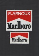 E52 - Sport Automobile - Ecusson X 2 - R. ARNOUX - Cigarettes MARLBORO - Escudos En Tela