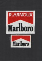E52 - Sport Automobile - Ecusson X 2 - R. ARNOUX - Cigarettes MARLBORO - Blazoenen (textiel)