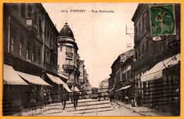 Firminy - Rue Nationale - Tramway - Commerces - Tram - Animée - Lib. GIROUD - 1923 - Firminy