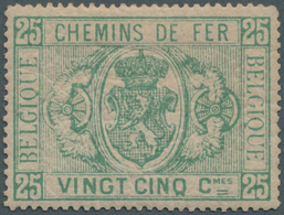 Belgien - Eisenbahnpaketmarken: 1879, 25 C. Green, Fresh Colour, Unused, Fine, 550,- - Reisgoedzegels [BA]