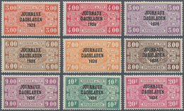 Belgien - Zeitungspaketmarken: 1928, Railway Parcel Stamps With Three-line Opt. ‚JOURNAUX / DAGBLADE - Giornali [JO]