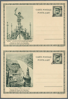 Belgien - Ganzsachen: 1934, Pictorial Card 50c. + 25c. Dark Green, Vertical Pair "Antwerpen"-"Dinant - Andere & Zonder Classificatie