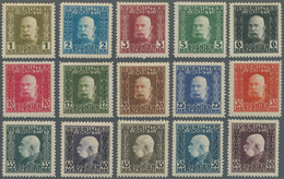 Bosnien Und Herzegowina (Österreich 1879/1918): 1912/1914, 1 H - 10 Kr Freimarken Franz-Josef, Kompl - Bosnia Erzegovina