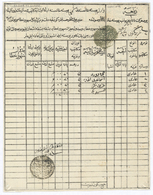 Bulgarien - Stempel: 1849, Prefilatelic Tatar Post Document, From Edirne To Choumen Bulgaria, Tied B - Andere & Zonder Classificatie