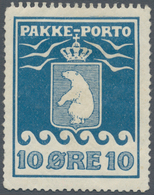 Dänemark - Grönländisches Handelskontor: 1905 10øre Blue, 2nd Printing, With One Side Re-perforated - Sonstige & Ohne Zuordnung
