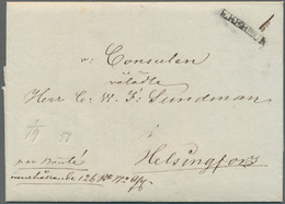 Finnland - Vorphilatelie: 1840, Letter With Manuscript Value Declared " Innehöllande 126 R" With Pos - ...-1845 Voorfilatelie