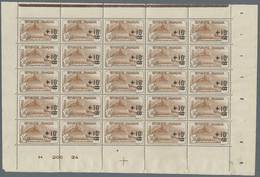 Frankreich: 1922, War Orphans, 50c. + 10c. Brown, Pane Of 25 Stamps, Unmounted Mint Never Hinged. Ma - Andere & Zonder Classificatie