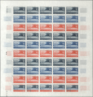 Frankreich: 1961, 2 Colour Proof Sheets Of 50 For The Issue Of "Opening Of The Airport Paris-Orly" W - Altri & Non Classificati