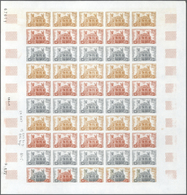 Frankreich: 1972, 2 Different Colour Proof Sheets Of 50 For The Issues Of "Tourism" - Kathedral Of S - Andere & Zonder Classificatie