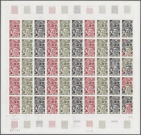 Frankreich: 1973, France. Set Of 4 Different Color Proof Sheets Of 50 For The Stamp "400th Death Ann - Andere & Zonder Classificatie