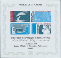 Frankreich: 1975, ARPHILA, Souvenir Sheet IMPERFORATE, Unmounted Mint. Maury 1837A Nd, 575,- €. - Andere & Zonder Classificatie