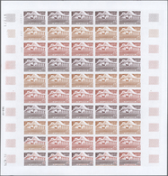 Frankreich: 1975, 3 Colour Proof Sheets Of 50 For The Issue Of "Inauguration Of The Bridge Of St. Na - Andere & Zonder Classificatie