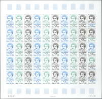 Frankreich: 1976, Group Of 3 Colour Proof Sheets Of 50 For The Issue Of "200th Birthday Of Pierre Da - Andere & Zonder Classificatie