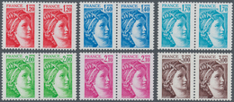 Frankreich: 1977/1978, Definitives 'Sabinerin' Complete Set Of 15 Different Values All WITHOUT PHOSP - Andere & Zonder Classificatie