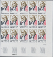 Frankreich: 1978, Prominent Persons Complete Set Of Six 1.00+0.20fr. Maria Noel, Georges Bernanos, L - Andere & Zonder Classificatie