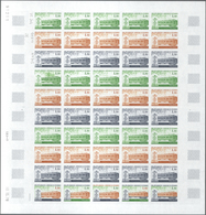 Frankreich: 1978, Group Of 3 Colour Proof Sheets Of 50 For The Issue Of "60th Anniversary Of Armisti - Autres & Non Classés