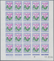 Frankreich - Portomarken: 1964/1971, Postage Dues ‚FLOWERS‘ Complete Set Of Eight In IMPERFORATE Blo - 1960-.... Brieven & Documenten