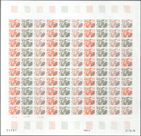 Frankreich - Vorausentwertungen: 1979, Group Of 2 Different Colour Proof Sheets Of 100 For The Issue - Other & Unclassified